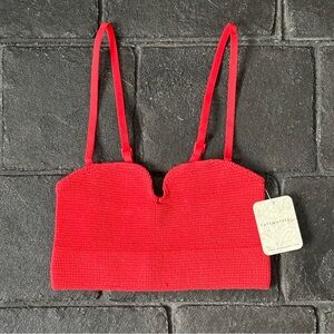 Free People Intimately Red Bralette size XS/S NWT